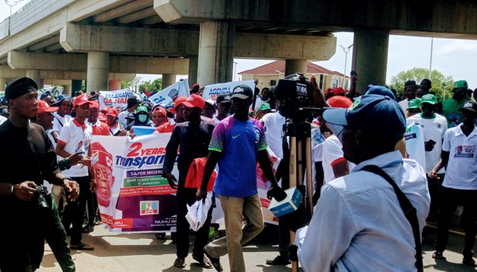 Thousands of supporters of the party from across the 21 LGs of the state converged at Unity bridge and later stage a road walk to the newly commissioned secretariat of the party.
