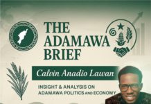 Calvin Anadio Lawan ensconced in The Adamawa Brief.