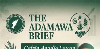 Calvin Anadio Lawan ensconced in The Adamawa Brief.