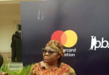 A resource person at the training.