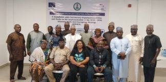 The CSOs and media during the roundtable on the implementation of ADSACS in Yola.
