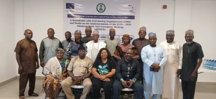 The CSOs and media during the roundtable on the implementation of ADSACS in Yola.
