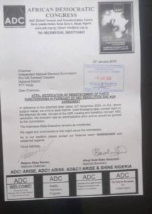 The ADC correspondent with INEC.