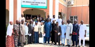 A group picture of stakeholders during the breakfast meeting on Monday at ASPHCDA headquarters, Yola.
