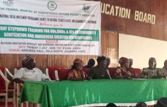 The training organized by Adamawa cash transfer office in session on Thursday in Yola.