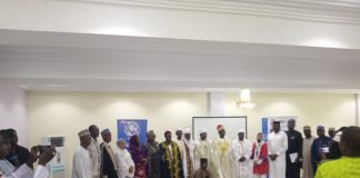 A group picture of the traditional rulers and other stakeholders during the event in Yola on Tuesday.