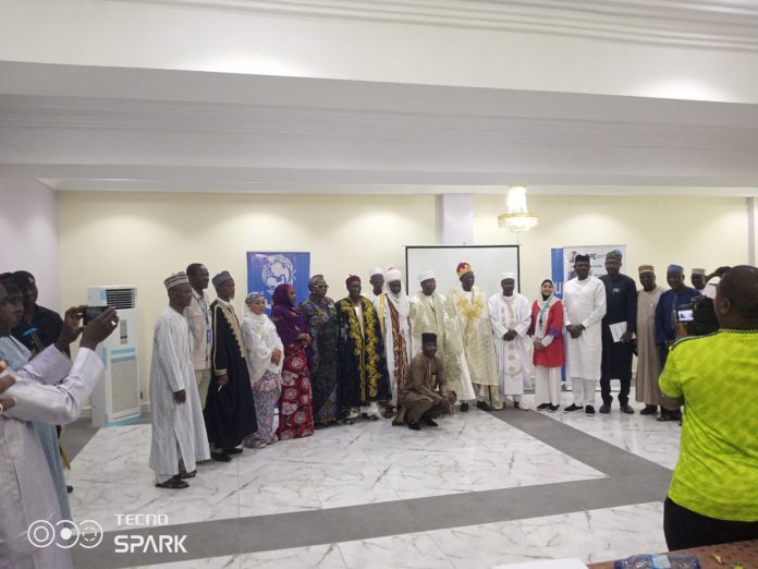 A group picture of the traditional rulers and other stakeholders during the event in Yola on Tuesday.
