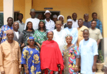 Group photo taken during the visit on Thursday.
