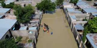 A filed photo of devastating floods in Maiduguri which happened last year.