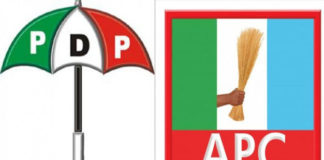 PDP, APC logos.