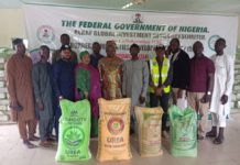 Assorted fertilizers for onward distribution to ADAMAWA South farmers.