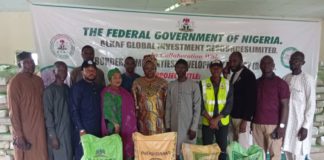 Assorted fertilizers for onward distribution to ADAMAWA South farmers.