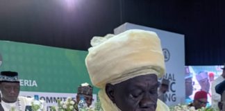 Sali delivering his speech at the occasion.
