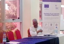 Prof Tabiu Mohd during the review process in Yola on Wednesday.