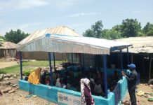 One of the 60 shelters constructed by GPE/UNICEF in Lamurde to create a conducive learning atmosphere.