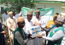 Inputs being distributed to farmers in Bauchi.