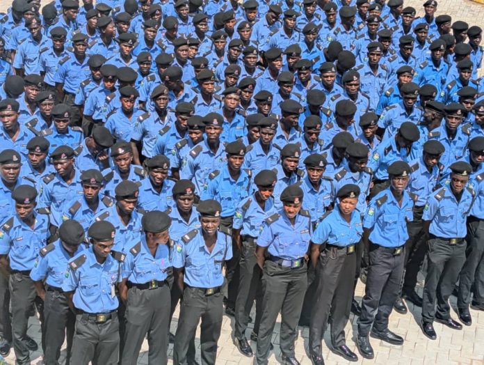 The new constables deployed to Adamawa State.