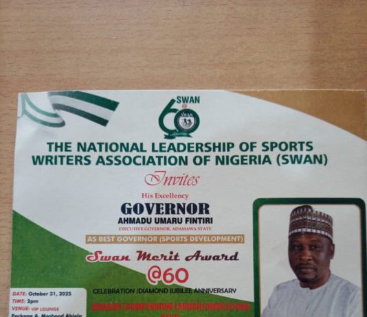 Gov Fintiri's sports award.