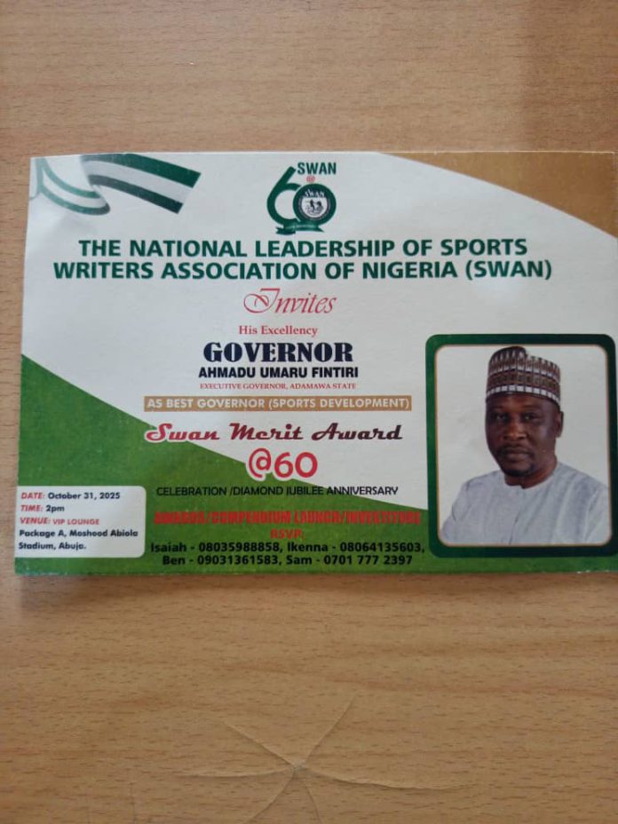Gov Fintiri's sports award.