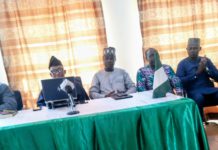 Prof Tame and members of the ctee of the book launch during the