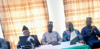 Prof Tame and members of the ctee of the book launch during the