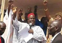Joel Madaki in an undated photo during a political outing.
