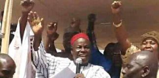 Joel Madaki in an undated photo during a political outing.