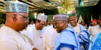 Fintiri during the award presentation.