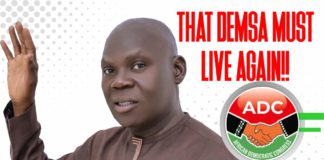 Dennis Kakaba, the ADC chairman candidate of Demsa LGA.