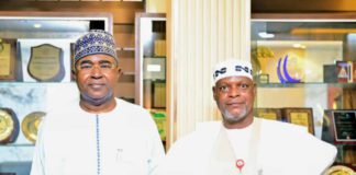 Gen Buba Marwa posed with Hammandikko during the visit.