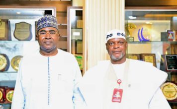 Gen Buba Marwa posed with Hammandikko during the visit.