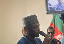 Abba Atiku Abubakar during his formal defection at APC state secretariat Yola, Adamawa State on Monday.