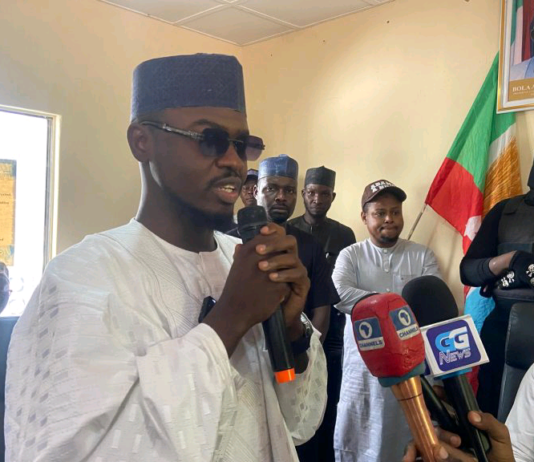 Abubakar during his declaration of interest to contest Adamawa gubernatorial election at the APC secretariat in Yola on Monday.