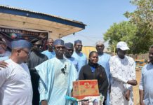 The official distribution of food, cash to the needy by Diaulhaq Abubakar.