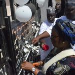 Adamawa deputy Gov, Prof Kaletpwa Farauta commissioning the new hosted built by Adamawa State government in Nigeria law school on Friday.