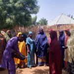 Golfa Mallim during a membership mobilization drive in her constituency today.