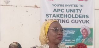 Golfa Mallim during the unity meeting.