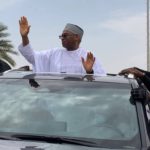 Tijjani Galadima while touring the state capital shortly before announcing his guvernorship ambition.