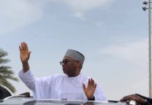 Tijjani Galadima while touring the state capital shortly before announcing his guvernorship ambition.