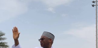 Tijjani Galadima while touring the state capital shortly before announcing his guvernorship ambition.