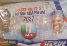 A support banner of Abdurrahman Bashir Haske.