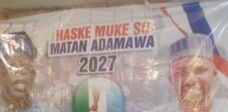 A support banner of Abdurrahman Bashir Haske.