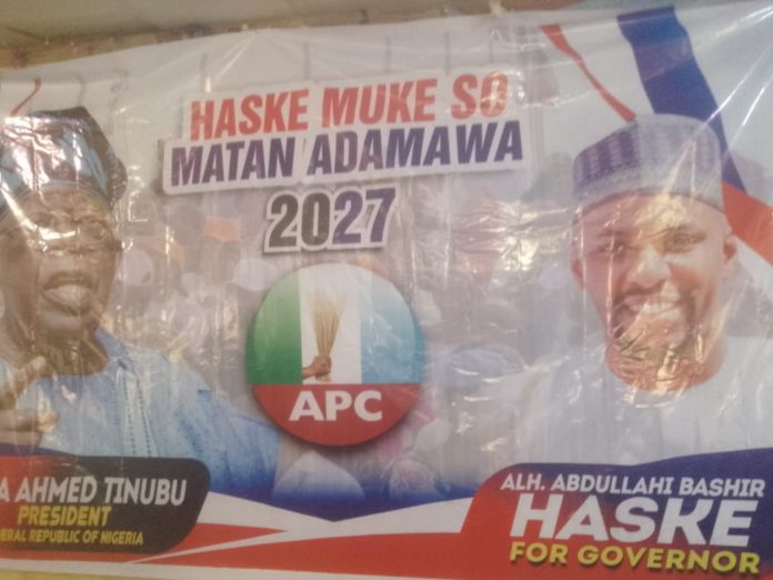 A support banner of Abdurrahman Bashir Haske.