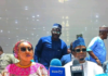 The governorship aspirant with wife during the declaration ceremony on Tuesday in Yola.