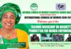 Economic empowerment: NCWS, ICW-CIF train Adamawa women on briquettes production A poster of the event.