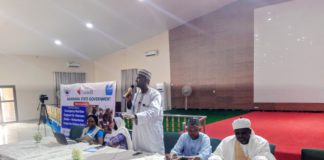 Critical stakeholders during the unveiling of the new project in Yola on Wednesday.