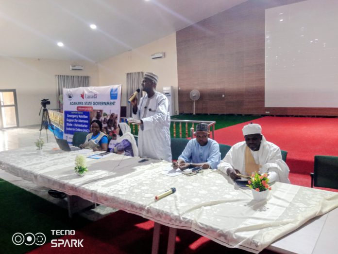 Critical stakeholders during the unveiling of the new project in Yola on Wednesday.