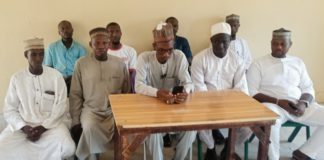 The aggrieved ADC members during the meeting in Yola, Tuesday.