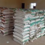 The food items distributed to the victims of communal clash.