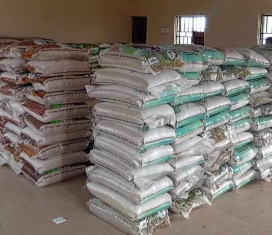 FG, Sen. Yaroe Provide Relief for Victims of Lamurde Communal Clashes The food items distributed to the victims of communal clash.